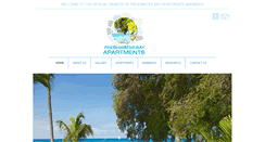 Desktop Screenshot of freshwaterbayapartmentsbarbados.com