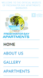 Mobile Screenshot of freshwaterbayapartmentsbarbados.com