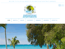 Tablet Screenshot of freshwaterbayapartmentsbarbados.com
